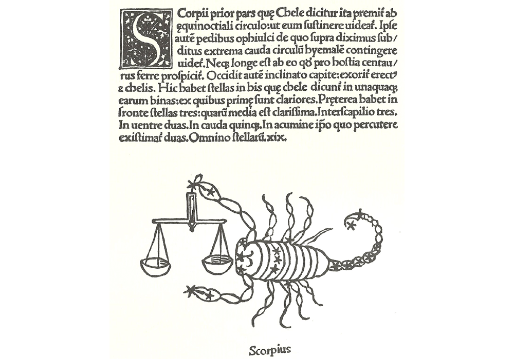 Poeticon Astronomicon-Higinio-Ratdolt-Incunables Libros Antiguos-libro facsimil-Vicent Garcia Editores-7 Escorpio.